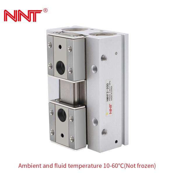 Double piston Small Pneumatic Gripper , CE Double Acting Pneumatic Cylinder