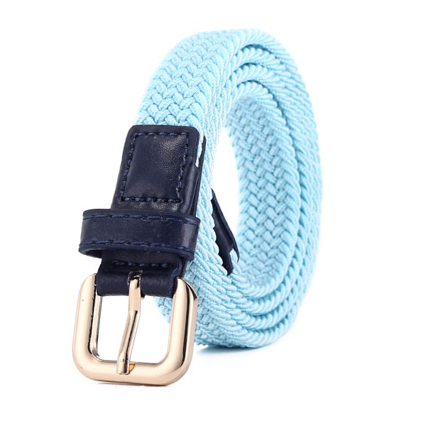 Woman Polypropylene Braided Fabric Belt Woven Waist Jeans 90cm