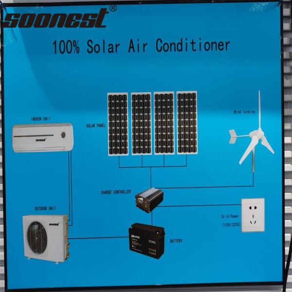 24000Btu Dc  Ac Mini Split Unit Solar Powered Window Air Conditioner Solar Air Conditioner Smart Air Conditioners