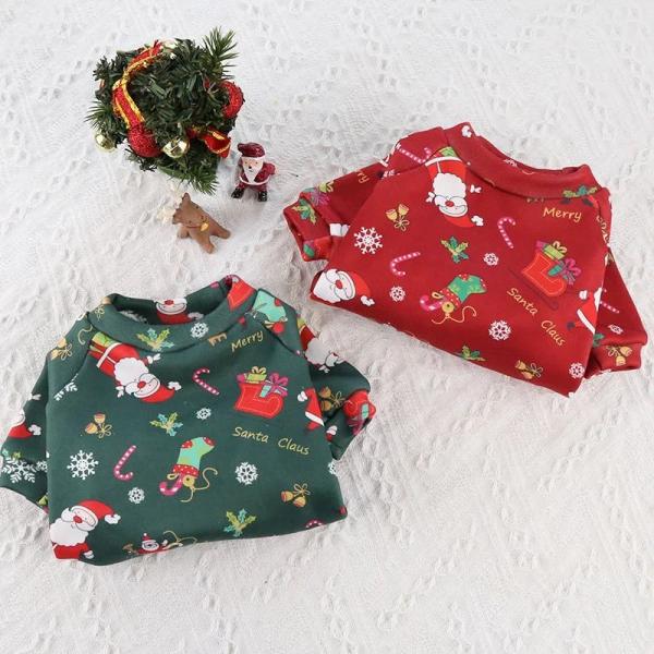 Soft Winter Pet Christmas Sweater Warm Christmas T Shirts Cotton / Tulle Material