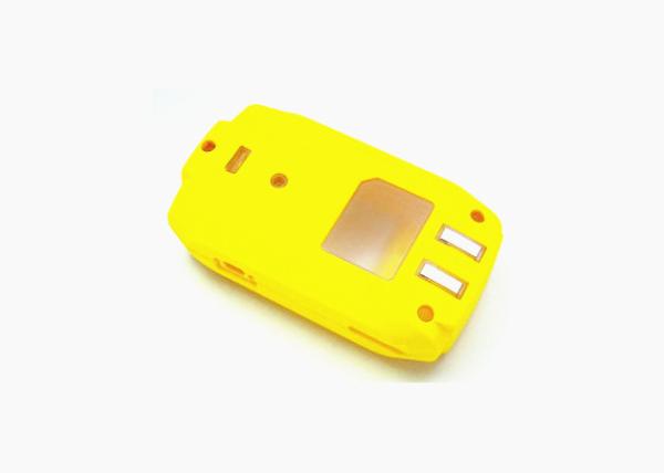 Yellow Cover Overmold Injection Molding ODM service with ABS / TPU Material