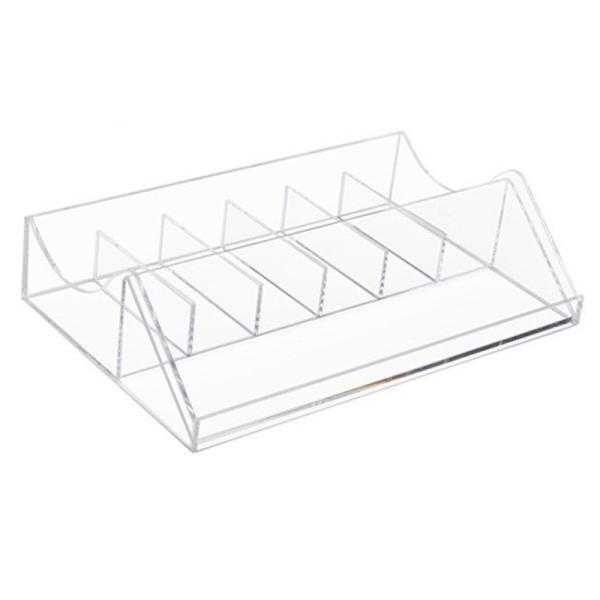 4 Divisions -12 Divisions Belt Display Rack Clear Belt Display Stand For Home Commercial