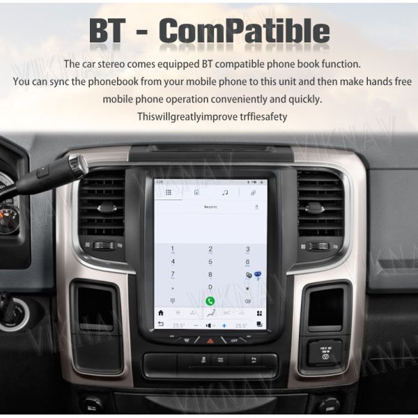 8 игрок автомобильного радиоприемника андроида ядра 10,4» на Ram 1500 доджа 2013 до 2018