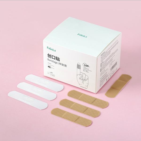 high quality white band-aid fabric medical wound adhesive plaster custom printed band aid