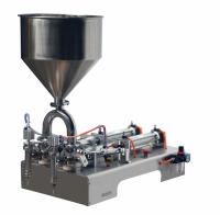 220V double tête machine de remplissage de crème semi-automatique pour la sauce au ketchup de pâte cosmétique