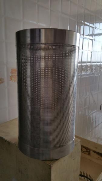 wire wound stainless steel screen pipe / wedge wire screen tube /  perfect roundness water well screens