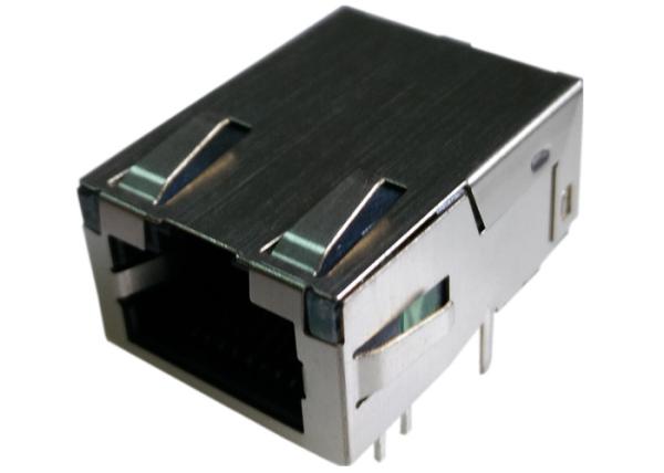 1368398-2 LED との磁気学の 1x1 ギガビット タブ控えめな Rj45 10/100/1000