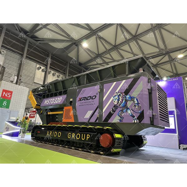 Double Shaft Design High Efficiency Tracked Mobile Shredder Machine with Customizable Solutions