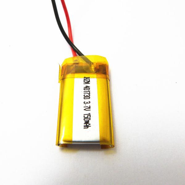 Rechargeable 401730 3.7 V 150mah Lipo Battery , Bluetooth Headset Battery Replacement