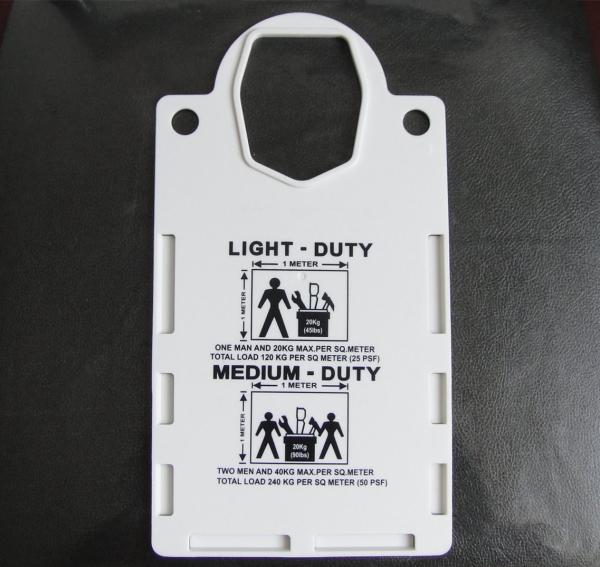ABS Plastic Scaffolding Safety Products Scaffolding Tag Holder Lookout Warning Sign
