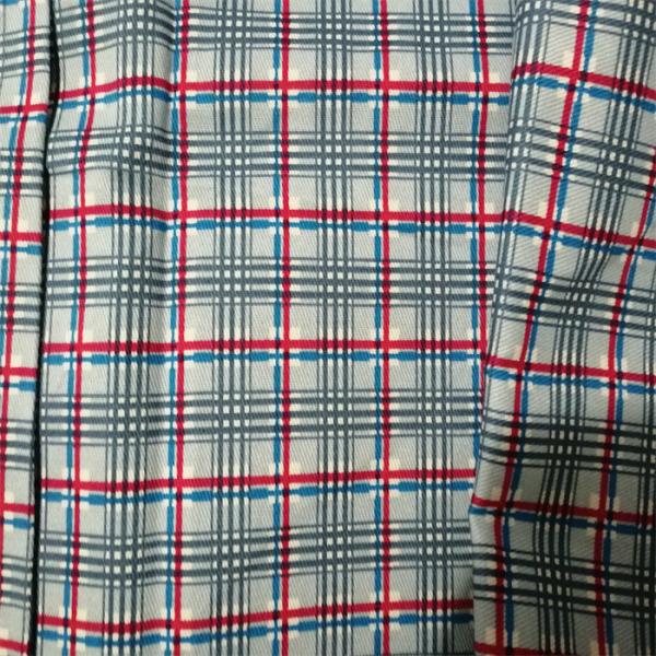 100 Cotton Fire Proof Fabric Printed Plaid EN11611 EN11612 58 In