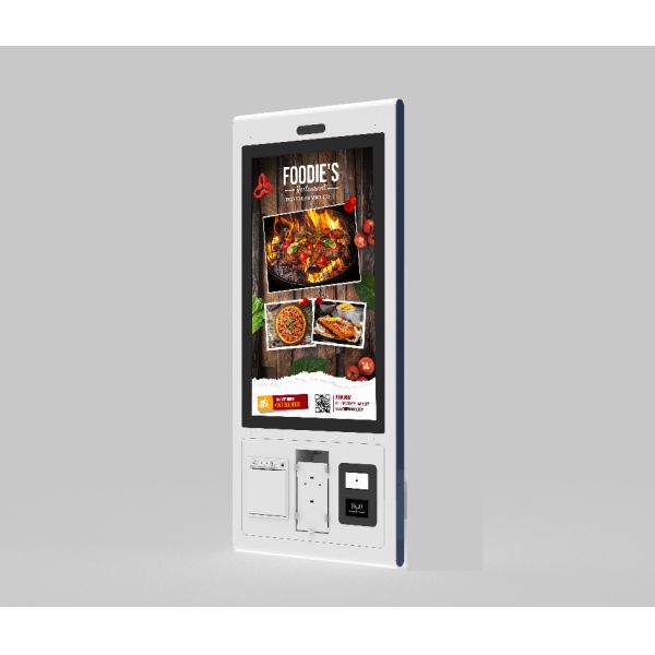 Supermarket Touch Screen Payment Kiosk Checkout Machine , Self Service Kiosk Machine
