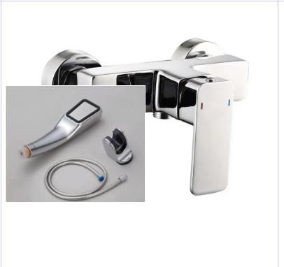 4 Functions Bathroom Shower Head Set Thermostatic Stainless Steel Rain Waterfall
