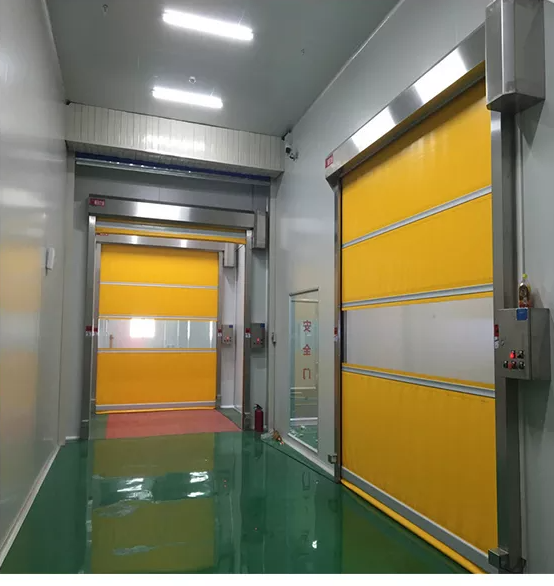 Photosensor PVC молнии промышленной автоматической быстрой двери свертывая шторки высокоскоростной