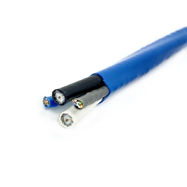 RG6U+CAT5E 75 complexe de noyau du câble coaxial de liaison 4 d'ohm avec la tél