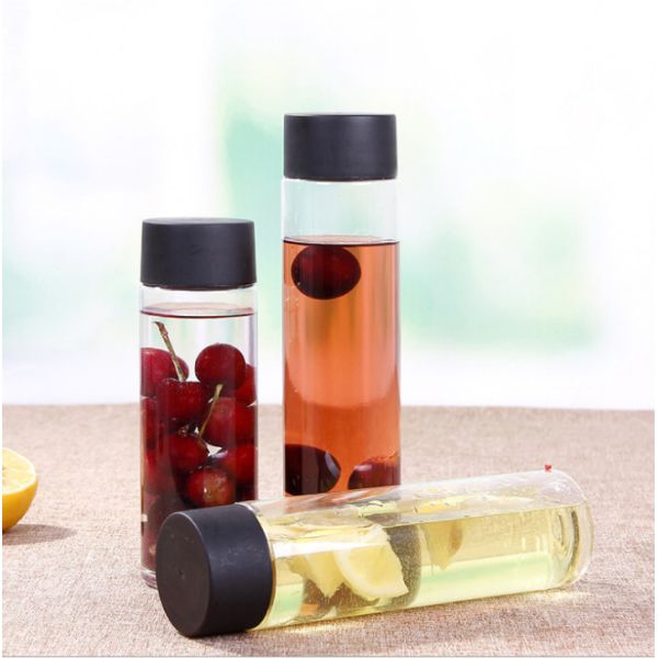 Couvercle à visser 350ml Juice Bottles du cylindre 49mm jetable