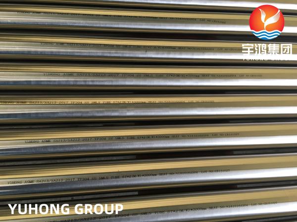 Stainless Steel Seamless Boiler Tube Heat Transfer Pipe ASME SA213 SUS304