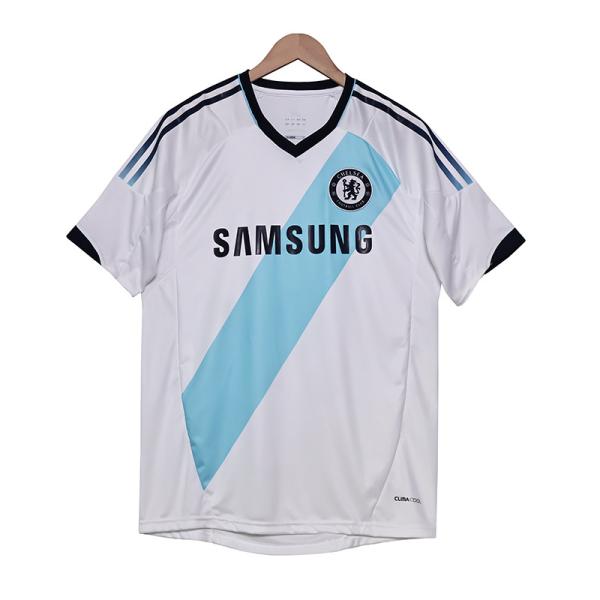 Chelsea 2012-2013 Season Away Fan Football Shirts Retro Blue And Black Stripes Replica