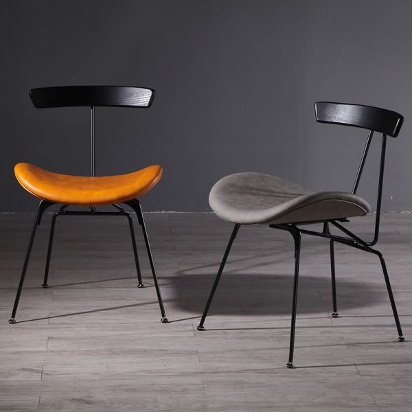 Nordic Industrial Style Instagram Dining Chairs Iron Light Luxury Backrest Chairs Restaurant Chairs