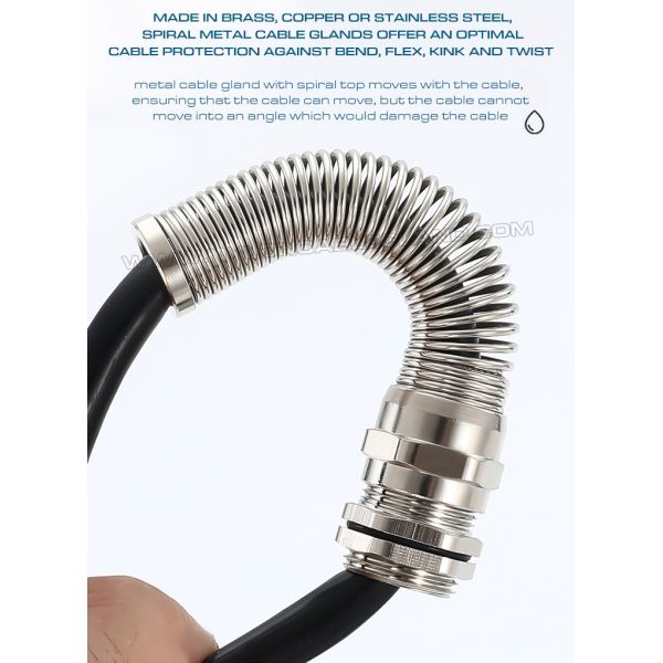 Никелированные латунные водонепроницаемые кабельные вводы IP68 и регулируемые кабельные с разгрузкой от натяжения