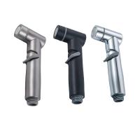 ABS handheld sit-spa spray device with portable nozzle, for use with pressure-flushing toilets in bathrooms