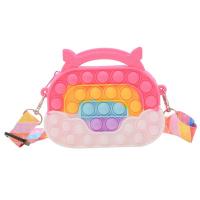 Bolso de mano de bebé Bolsas de monedas de silicona Bolso de bolso de cuerpo cruzado lindo Regalos de cumpleaños para niñas bolso de lápiz bolso de maquillaje