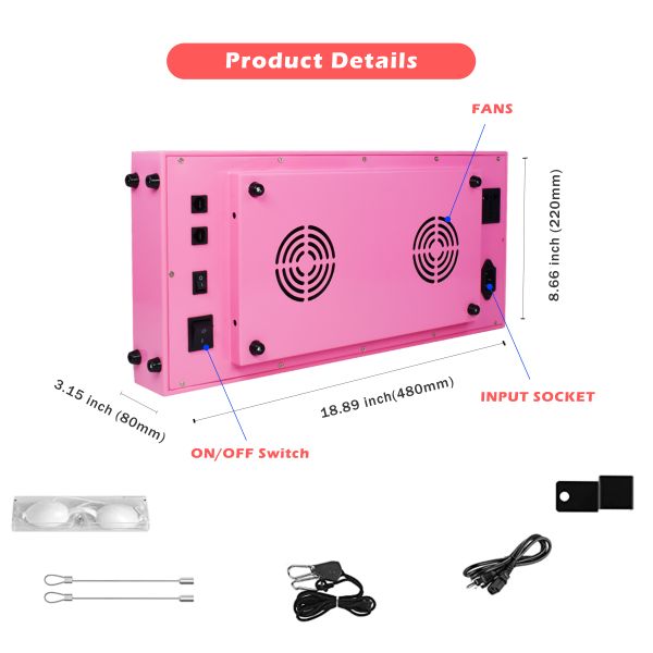 портативный прибор терапией красного света 300W терапия света СИД 60 градусов лицевая