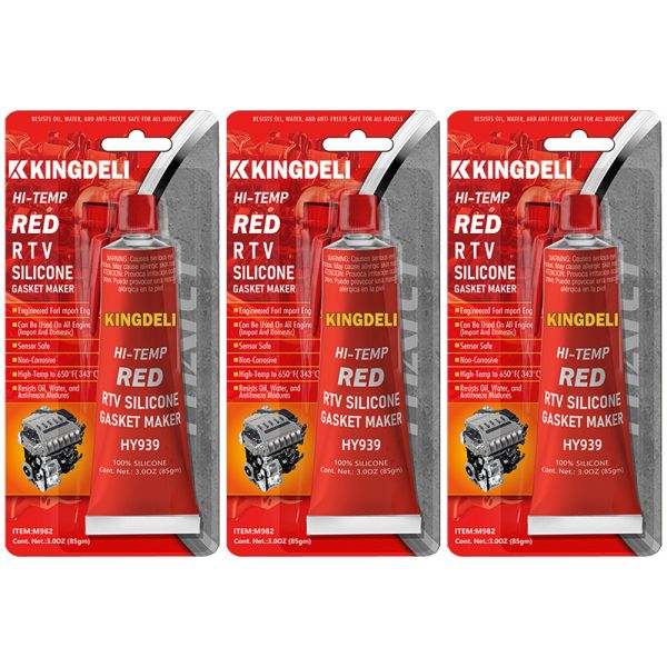 赤い高温シリコーンの接着剤、多機能RTV車の密封剤