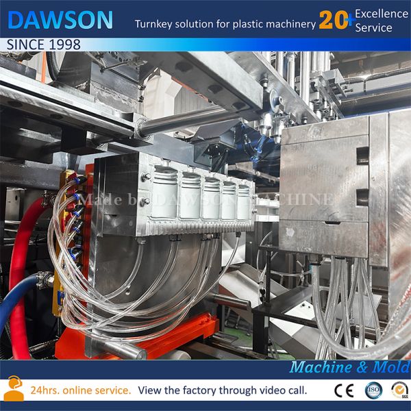 Versatile Wide Mouth HDPE Canister Blow Molder Extrusion Blow Molding Machines for Household Chemicals