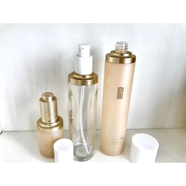 Child Resistant 30ml Glass Rotate Dropper Bottle for Eye Cream Luxury Essence Bottle