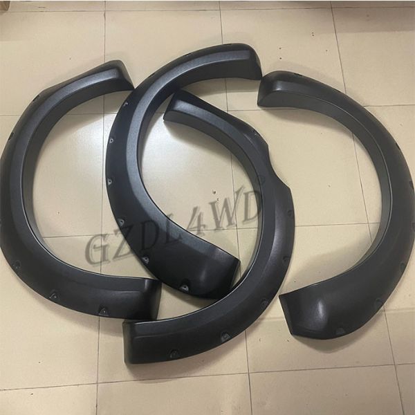 Textured Black Wheel Arch Flares For Nissan Navara D40 05-14 4 Doors