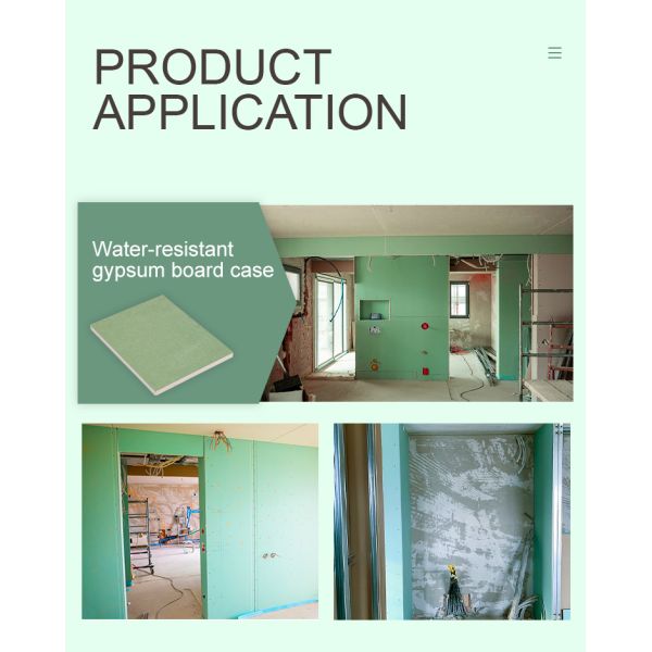 Water Resistant Gypsum Board 12mm Thickness 4x8ft Size