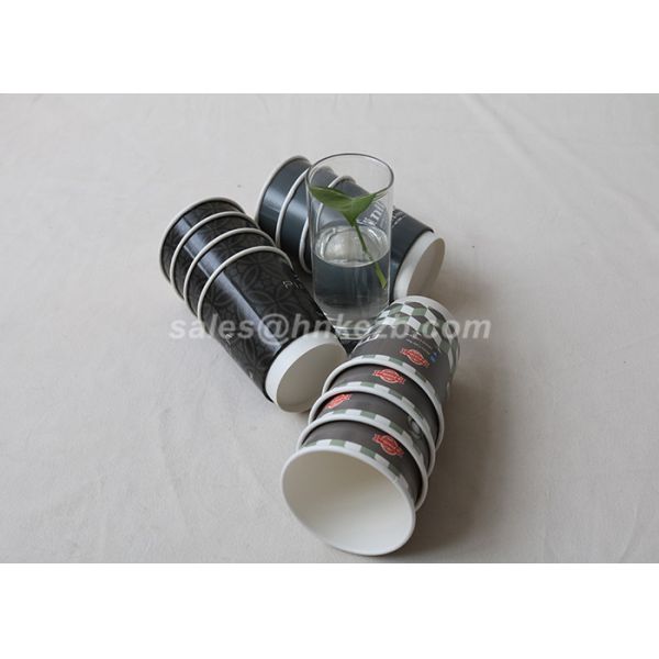 Takeaway Red Double Wall Paper Cups Custom Printed For Coffee /  Tea / Milk