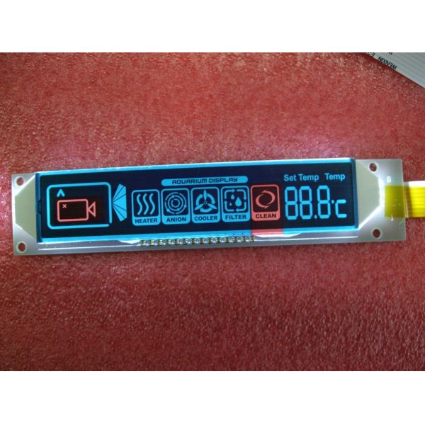 TN Reflective 7 Segment Positive Lcd Panel FSTN Monochrome