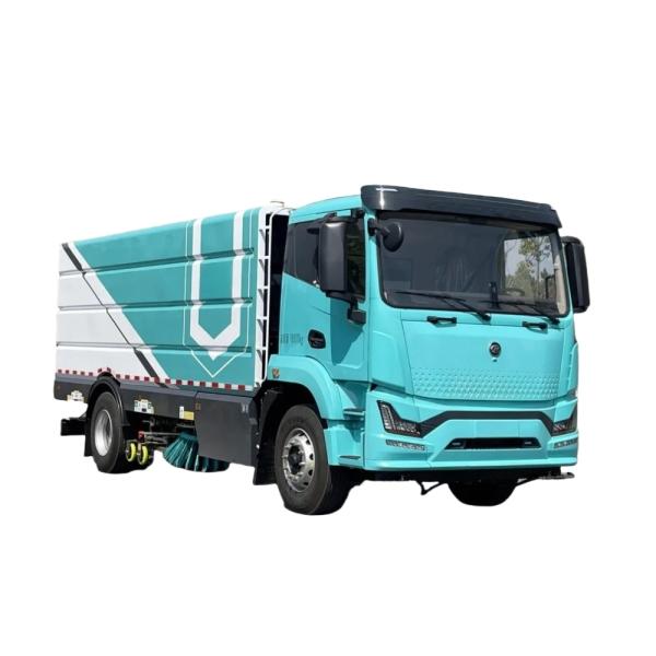 18T Durable Road Sweeper Truck Washing and Sweeping Electric Truck