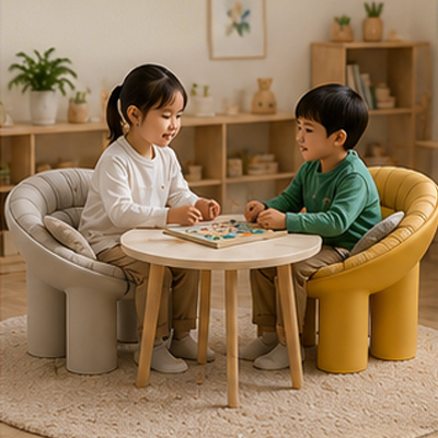 Elephant Leg Kids Chair – Size M (3-6 Years), 7 Colors, PE Preschool Stool for Daycare & Classroom