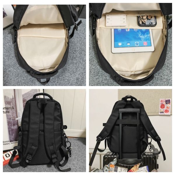 Colefa Oxford Composite Fabric 15 Inch Computer Unisex Backpack College Junior High School Student Trendy Ins Beauty Backpack