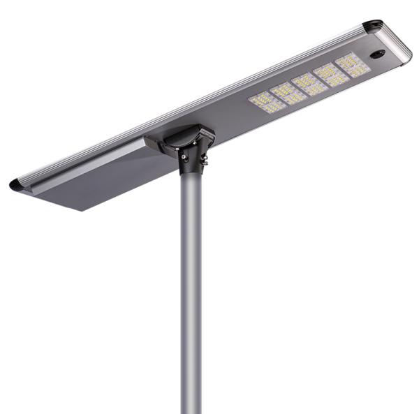60W 80W 100W 120W IP65 Solar LED Street Light Extérieur étanche à l'eau Liong Durée de vie Tout en un Éclairage de rue solaire