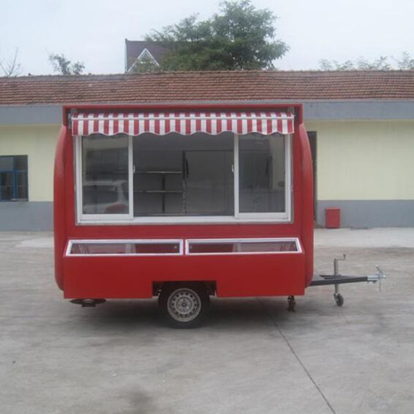 Electric Food Trucks with Rolled Fried Ice Cream Machine and Optional Food Machines