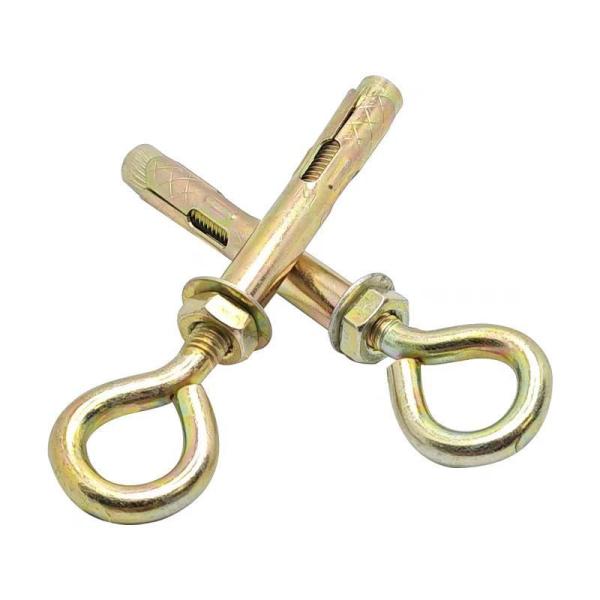 Carbon Steel Anchor Eye Bolts Yellow Zinc Plated-Reliable for Heavy Loads