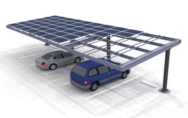 Aço de alumínio Q345B Al6005 da MPE do apoio comercial das disposições dos sistemas solares do Carport