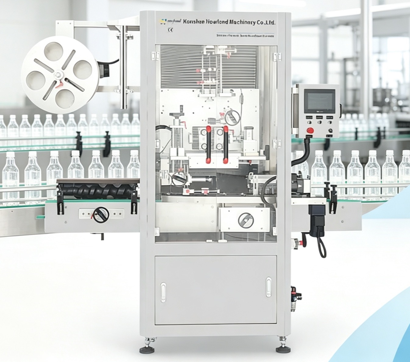 Automatic Double-Sided 2-Side Labeling Machine for Bottles Jars Boxes for Food Pharma Cosmetics E-Commerce Packaging