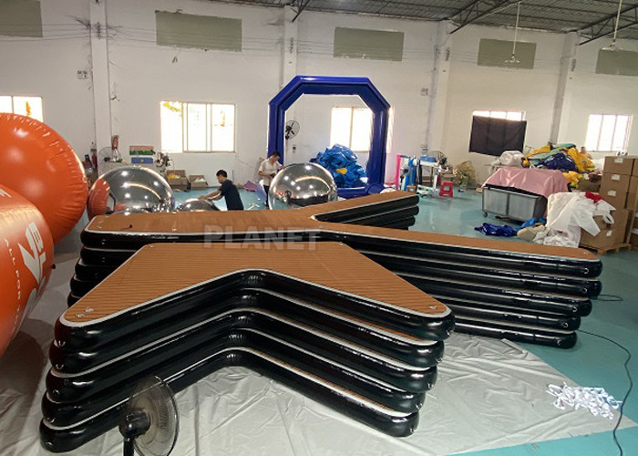 дока водных лыж дока шлюпки морского пехотинца брезента PVC 0.9mm док v раздувного раздувного раздувной плавая