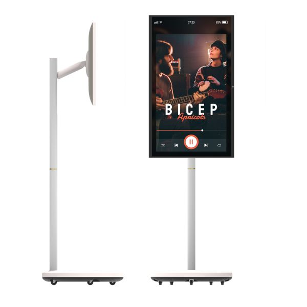 Movable Portable Smart TV Touchscreen Android 12 Size 24'' 27'' 32in 4K UHD Display