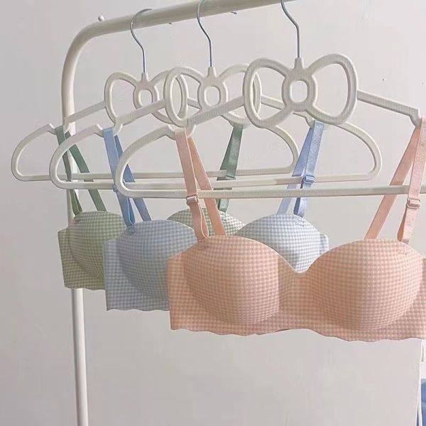 Wholesale Hot Selling Women Bra Factory Warehouse Promotion Price Solid Color Young Ladies Bra Houndstooth Stripes