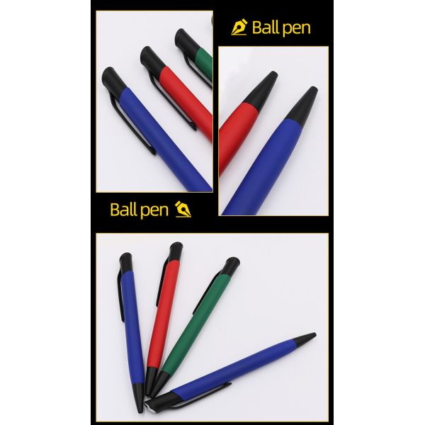 Bureau de l' école de papeterie Bevel en métal Top Pressing stylo à bille avec logo