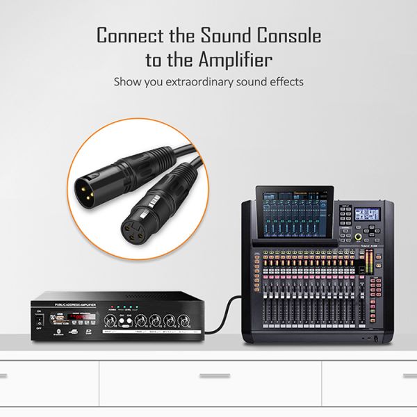 OEM Hifi Microfono Microphone 3 PIN Connector XLR Audio Jack Male To XLR Female DMX Cable