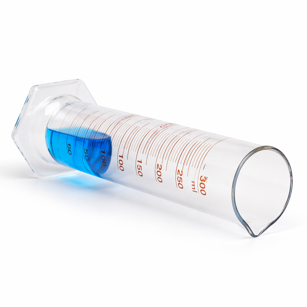 Factory  High-borosilicate Glass Measuring Bottle Clear 100mL 250mL 500mL Thickened Hexagonal-base Glass Cylinder