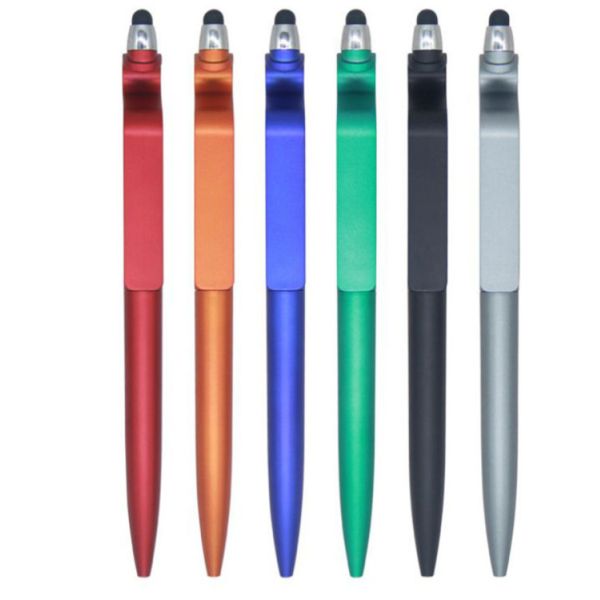 Supply mobile phone holder ballpoint pen twist promotion pen love shape touch screen pen twist capacitor advertising pen