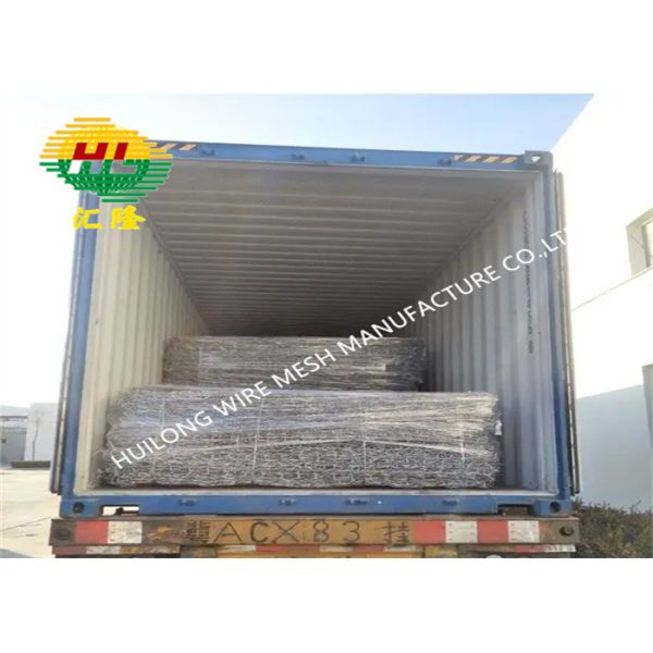 2m*1m*1m 2.0mm Wire Mesh Gabion Box Zinc Coating